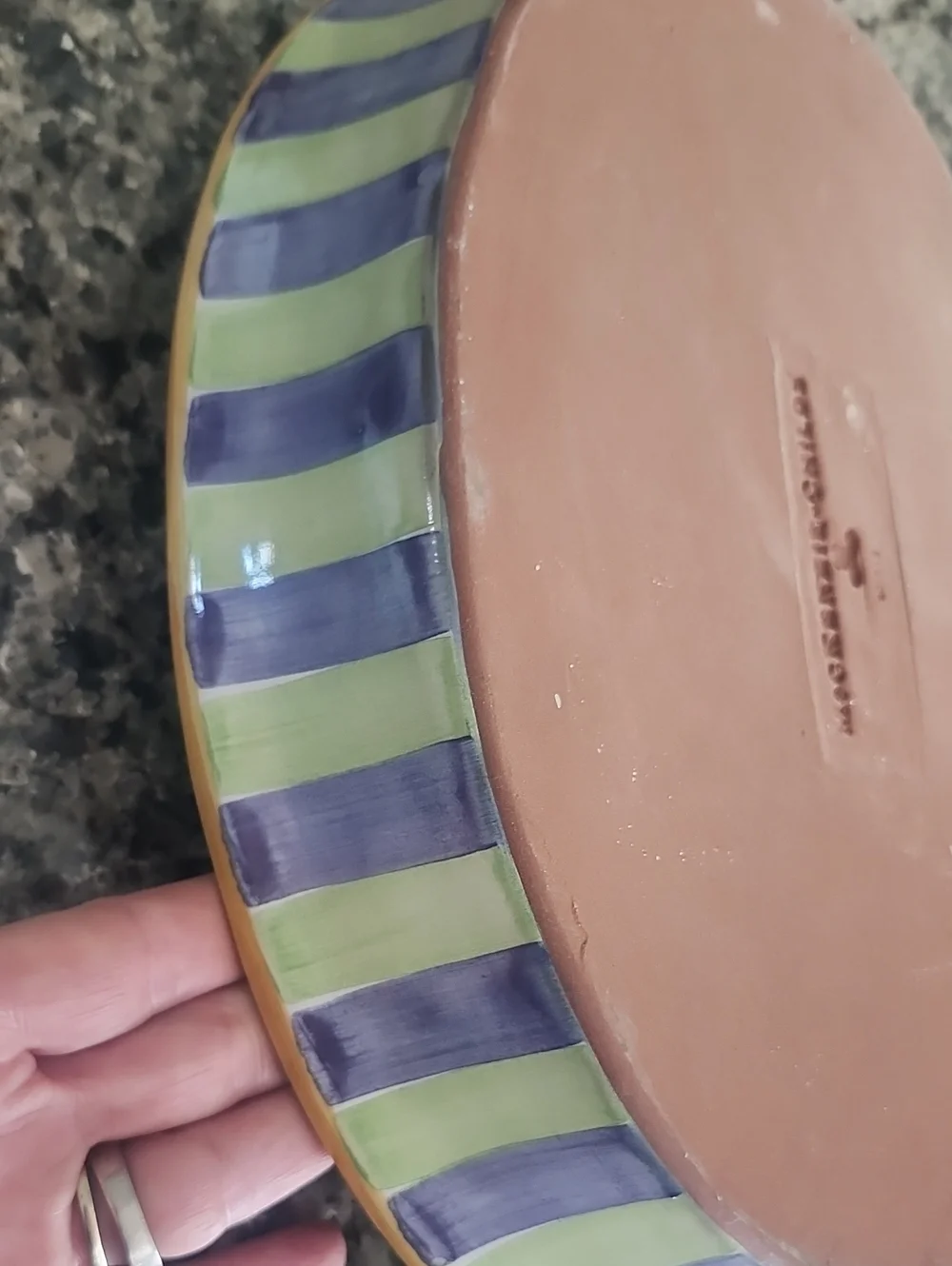 Vtg MacKenzie-Childs Piccadilly Au Gratin Dish 14 Inches